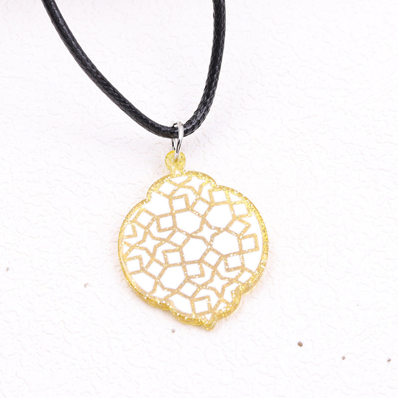 Wholesale Irregular Moon Star Acrylic Pendant